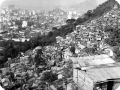 Vista aérea da favela.