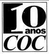 selo de dez anos da COC, onde aparece a inscrição '10 anos  COC'
