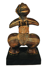 Escultura com   escarificações em argila. Etnia Tikar, República dos Camarões